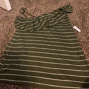 Green stripe top